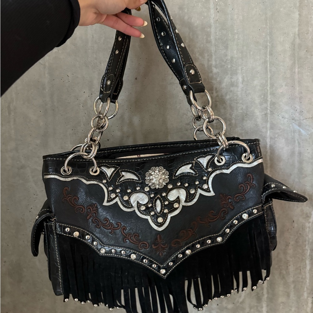vintage western shoulder bag